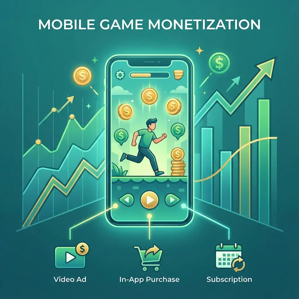 Mobile Game Monetization 2026: Ads, IAP, ARPDAU and LTV article artwork